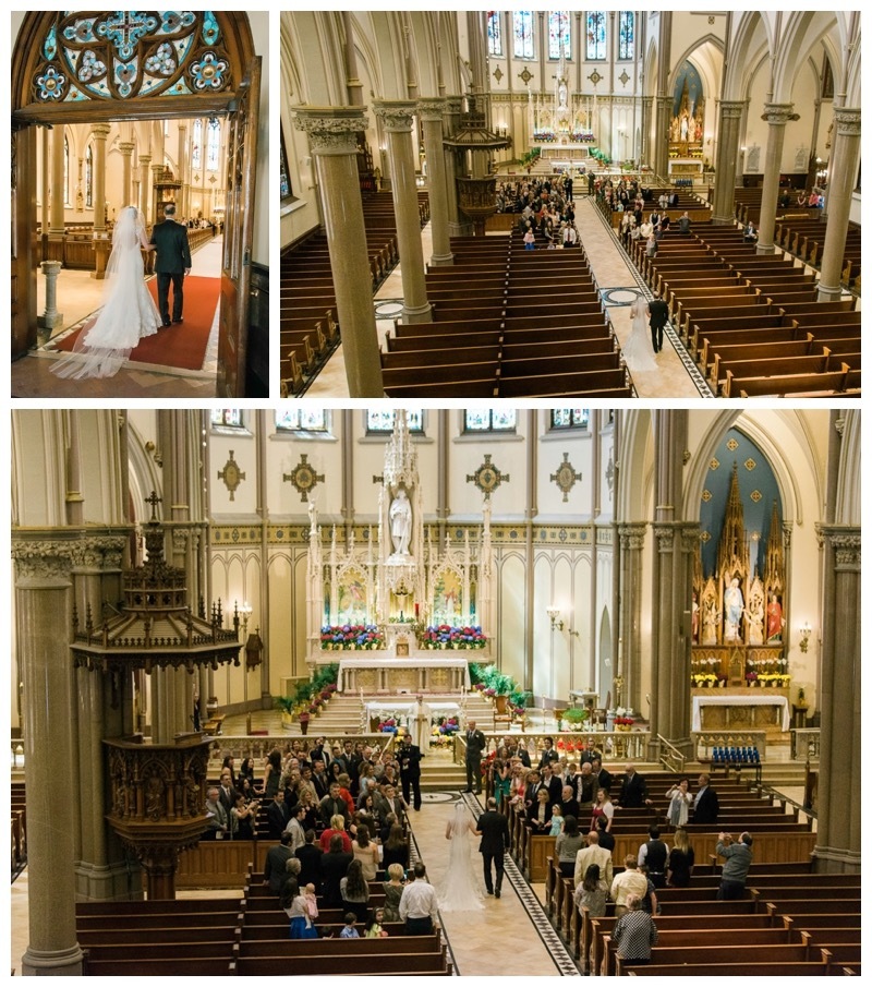 A walk down the aisle in St. Louis Cathedral, Buffalo, NY.